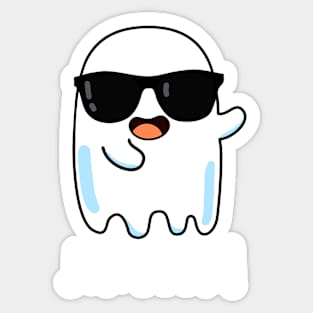 I Boo-lieve Cute Positive Ghost Pun Sticker